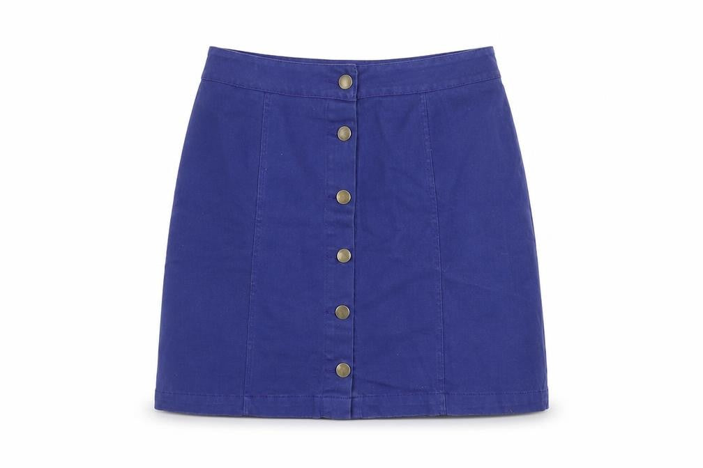 Womens UK Size 10 PRETTYLITTLETHING A-Line Twill Skirt
