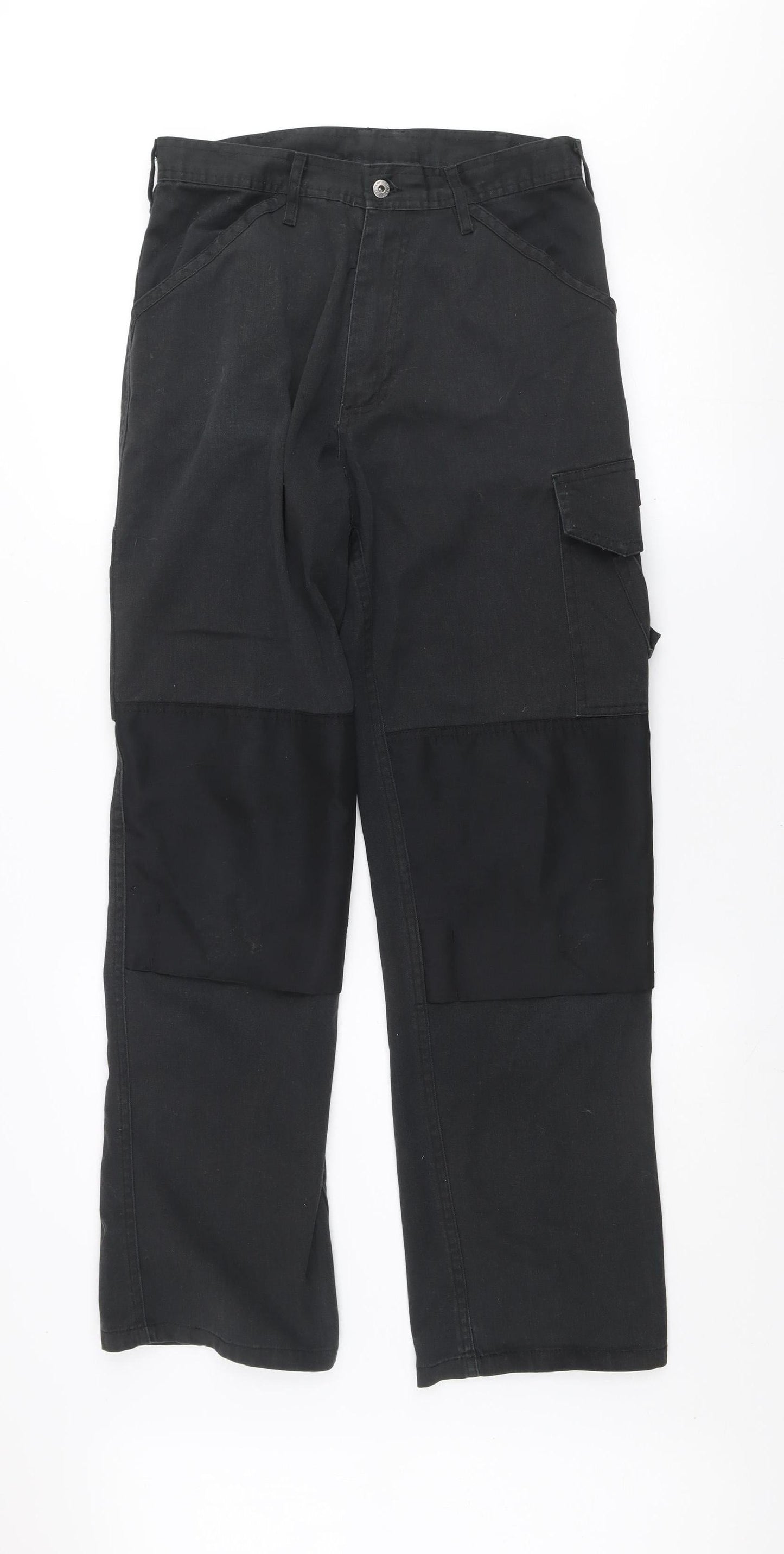 Dunlop Safety Men's Black Cargo Workwear Trousers W30 L32