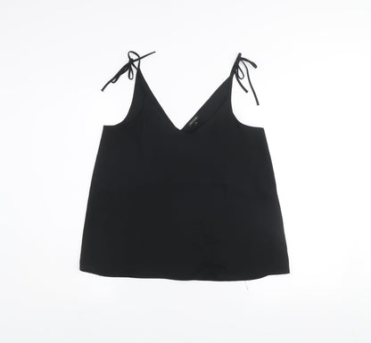 Womens UK Size 10 River Island Black Camisole Tank