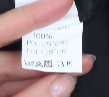 James Lakeland Women's Black Leopard Print Collared Bodycon Dress Size 10