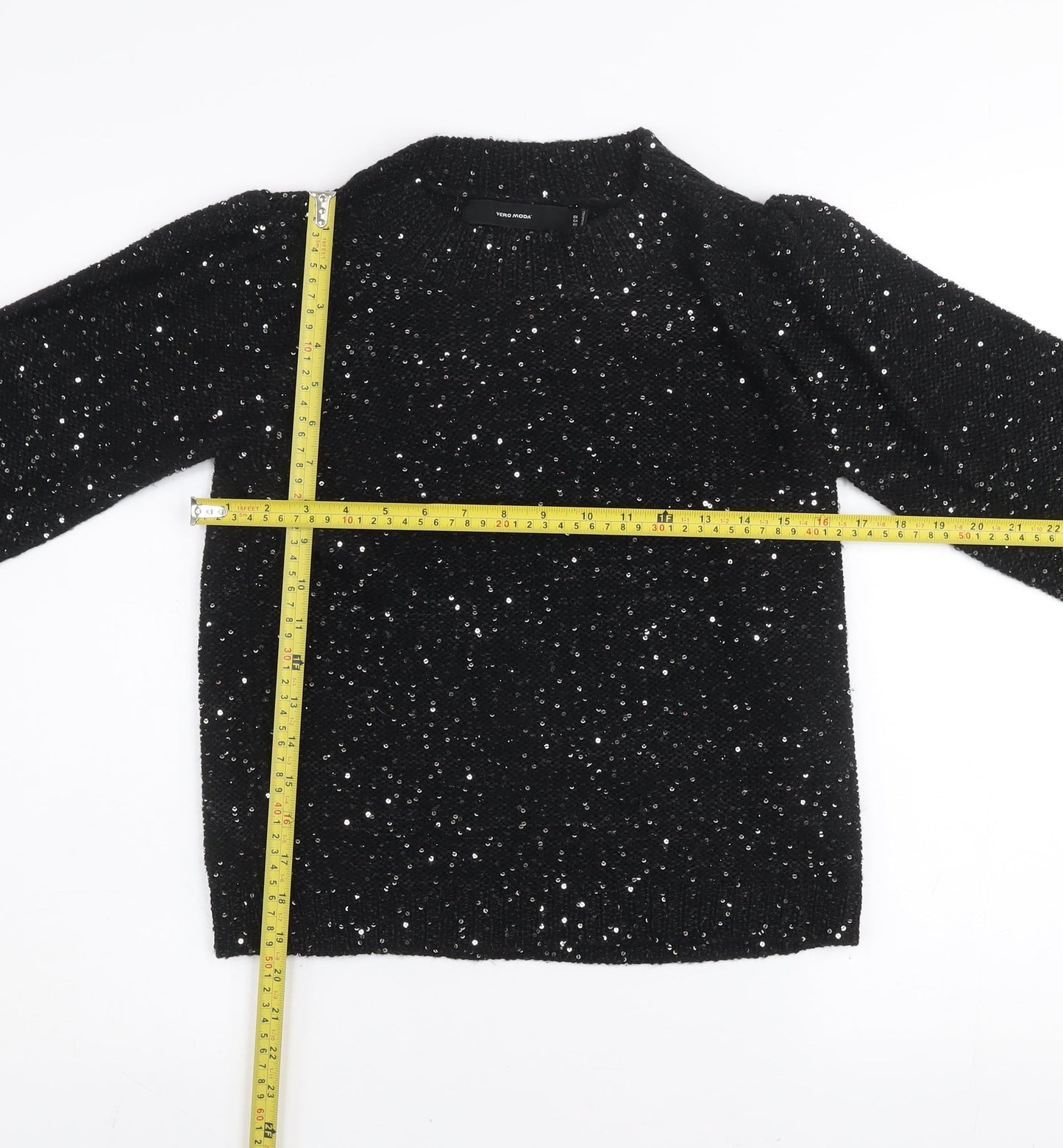 Womens UK Size S VERO MODA Black Pullover Jumper