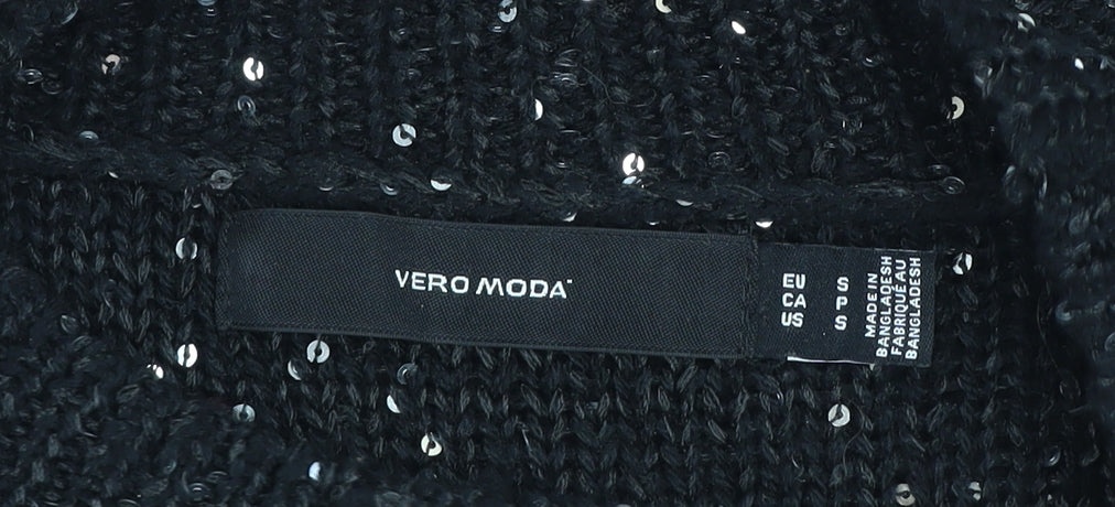 Womens UK Size S VERO MODA Black Pullover Jumper
