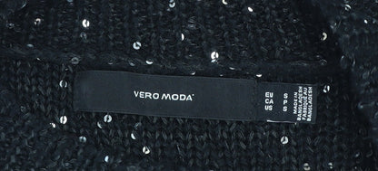 Womens UK Size S VERO MODA Black Pullover Jumper