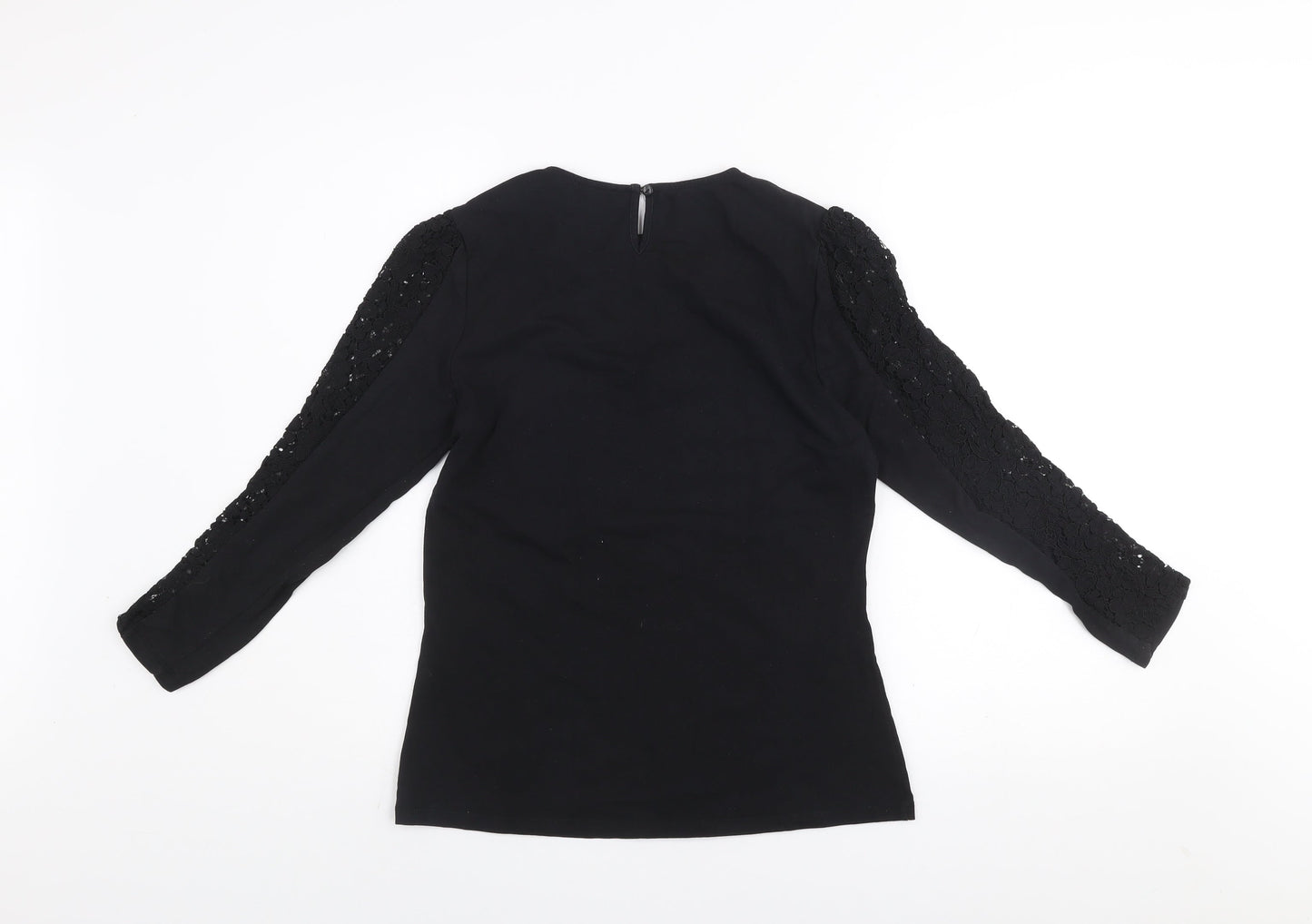 Womens UK Size 12 Savida Black Basic Blouse