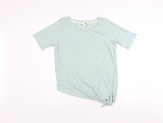 Womens UK Size M Only Green Basic T-Shirt