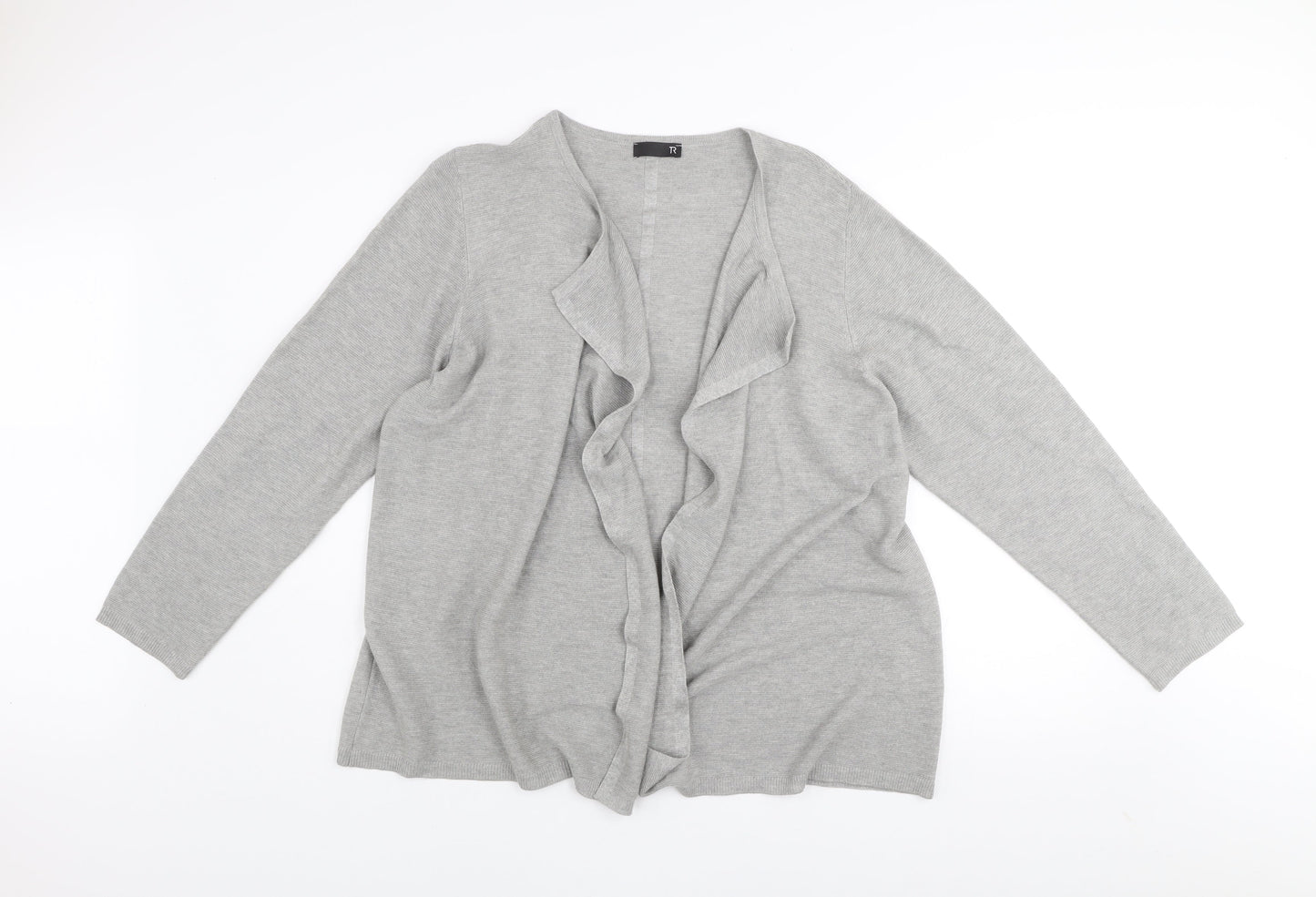 Womens UK Size 24 TR Grey Cardigan Jumper
