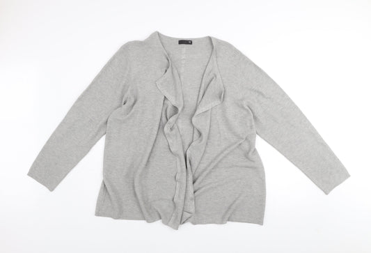 Womens UK Size 24 TR Grey Cardigan Jumper