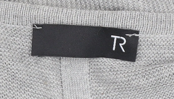 Womens UK Size 24 TR Grey Cardigan Jumper