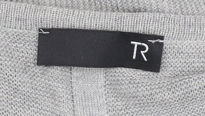 Womens UK Size 24 TR Grey Cardigan Jumper