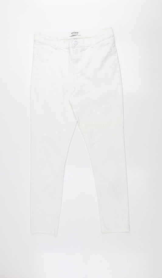 Dorothy Perkins Frankie Women’s White Slim Fit Skinny Jeans Size 14S