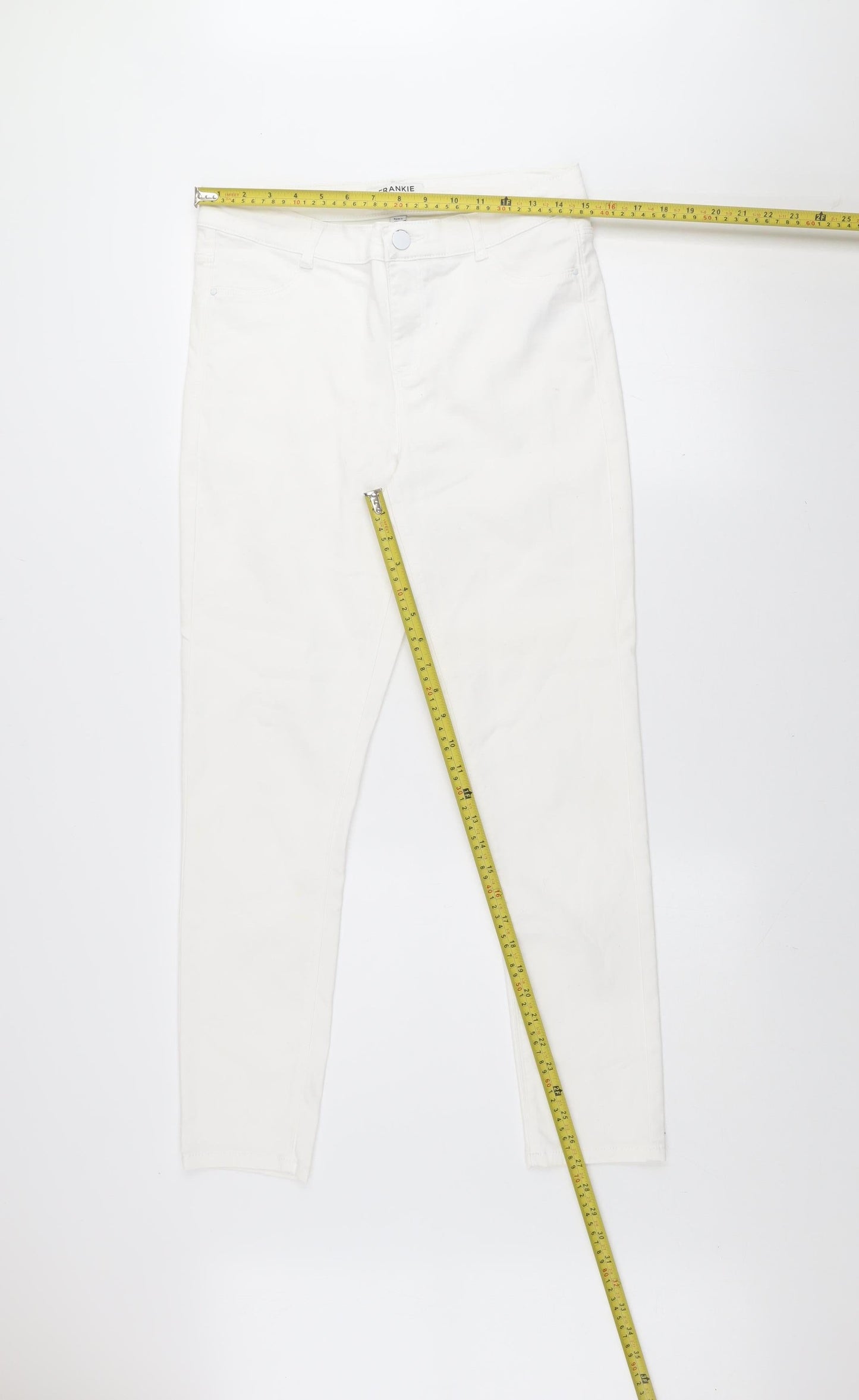 Dorothy Perkins Frankie Women’s White Slim Fit Skinny Jeans Size 14S