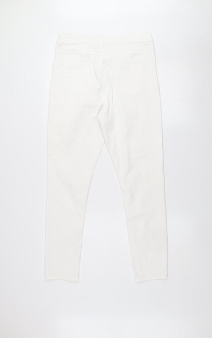 Dorothy Perkins Frankie Women’s White Slim Fit Skinny Jeans Size 14S