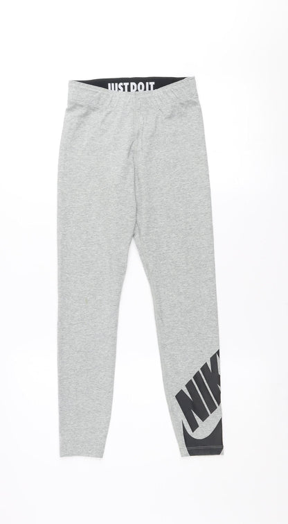 Nike Womens Grey XS Slim Fit Active Leggings Gym Yoga Pants