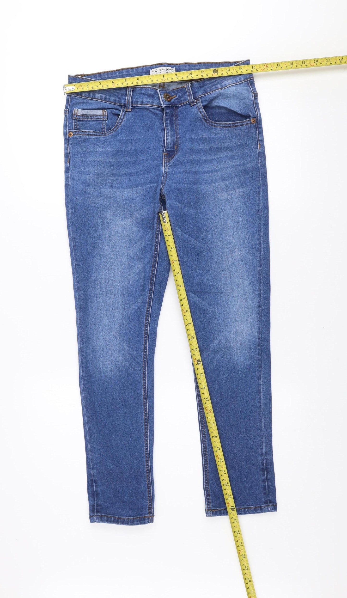 Denim Co. Womens Blue Size 14 Skinny Stretch Jeans