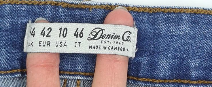 Denim Co. Womens Blue Size 14 Skinny Stretch Jeans