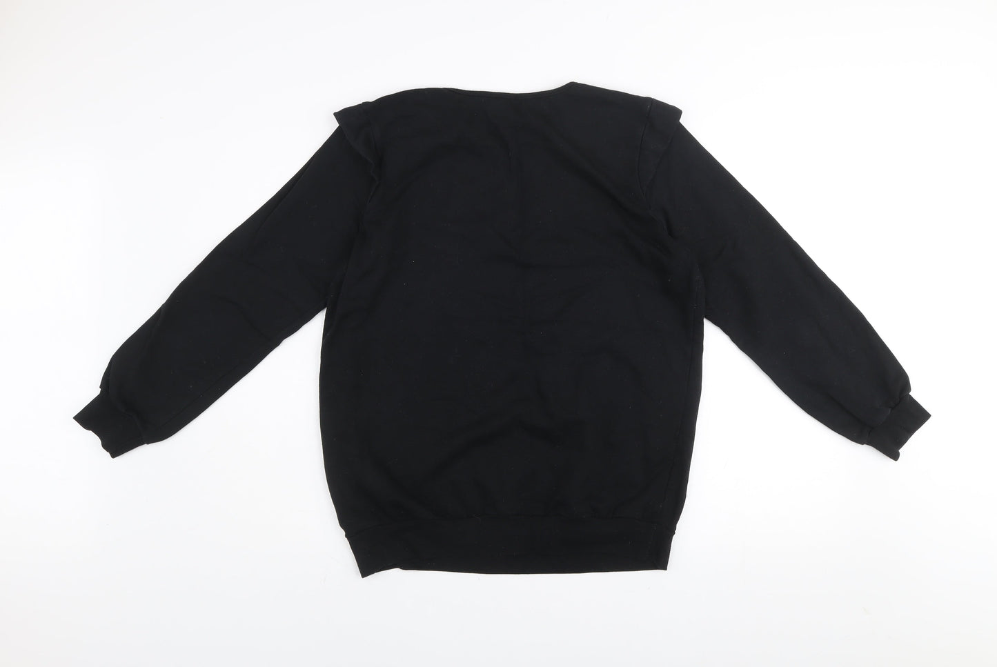 George Women’s Black Embellished Crew Neck Pullover Jumper Size 12-14