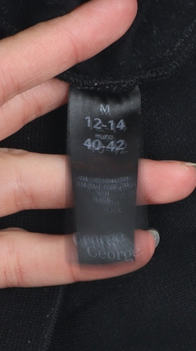 George Women’s Black Embellished Crew Neck Pullover Jumper Size 12-14