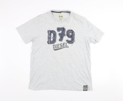 Mens UK Size XL Diesel Grey  T-Shirt
