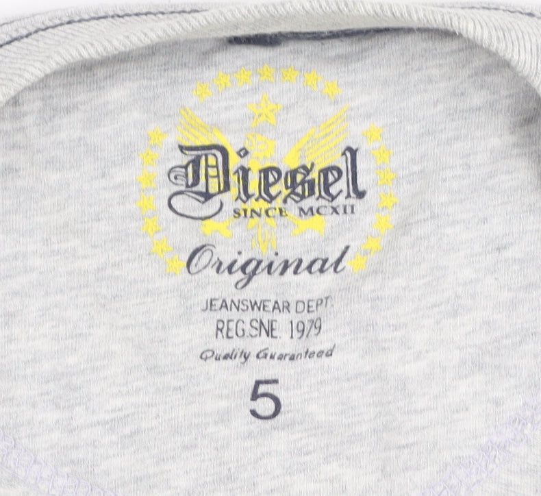 Mens UK Size XL Diesel Grey  T-Shirt