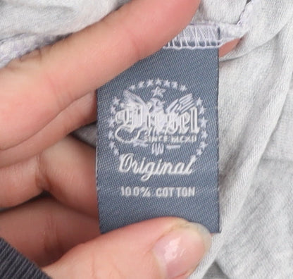 Mens UK Size XL Diesel Grey  T-Shirt