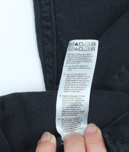 F&F Women’s Black Skinny Jeans UK 14 Regular Stretch Denim