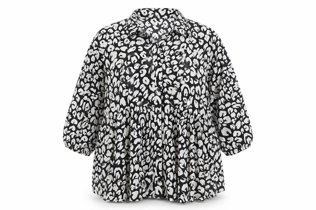 Womens UK Size 16 Very Black Tunic Blouse