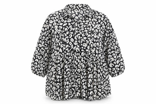 Womens UK Size 16 Very Black Tunic Blouse