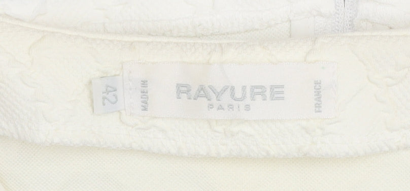 Womens UK Size 14 Rayure Paris Ivory Basic Jacket