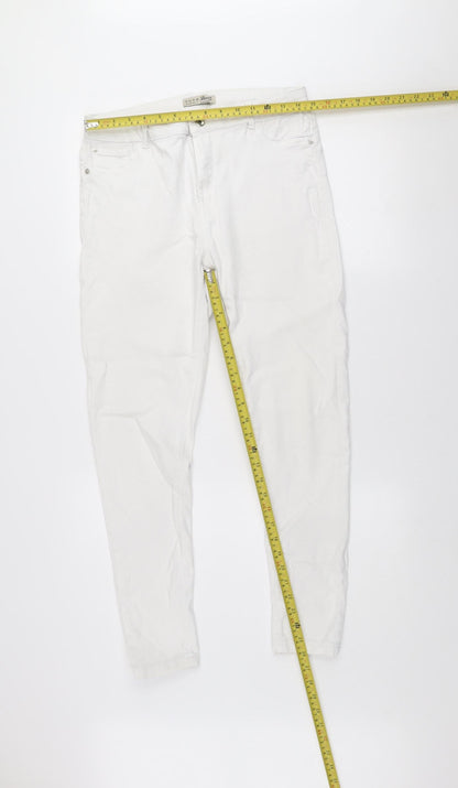 Denim Co. Women White Size 16 Skinny Stretch Jeans