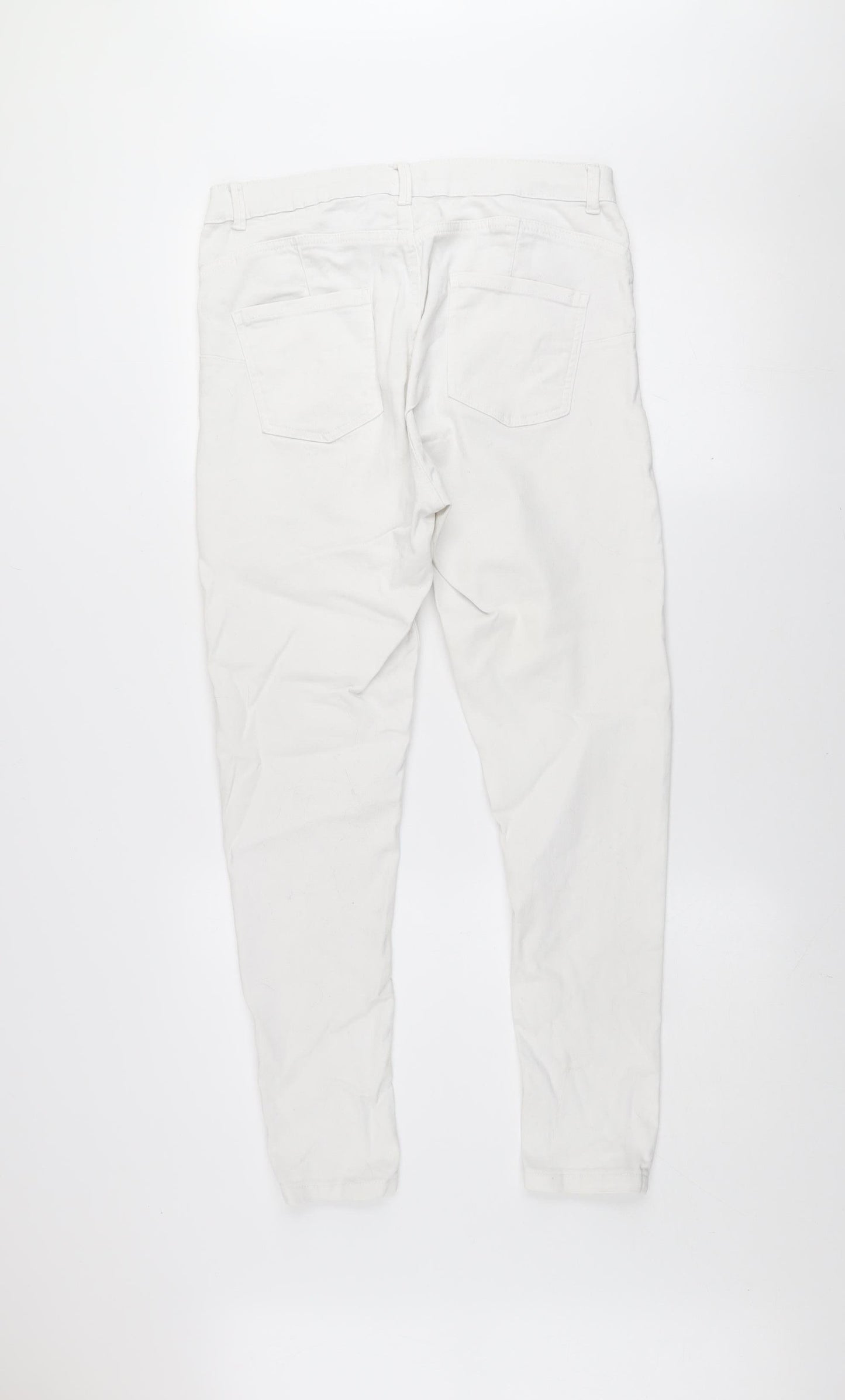 Denim Co. Women White Size 16 Skinny Stretch Jeans