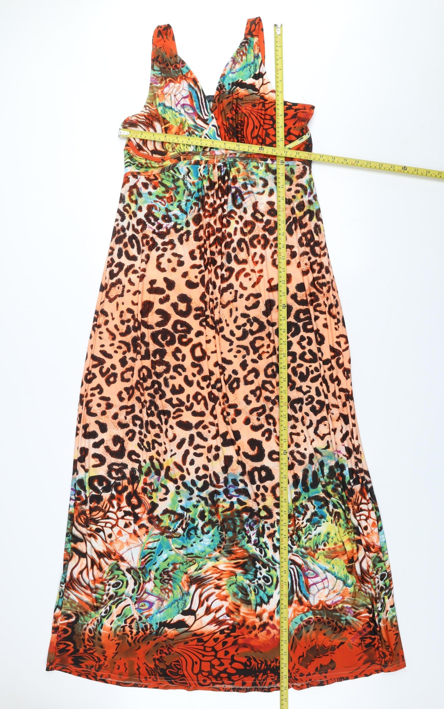 Quiz Women’s Multicoloured Animal Print Maxi Dress Size 18