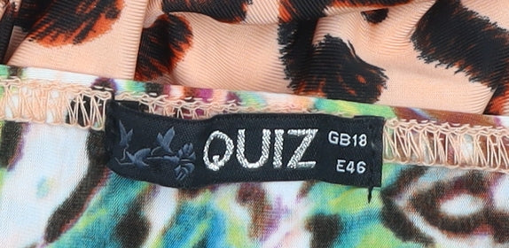 Quiz Women’s Multicoloured Animal Print Maxi Dress Size 18