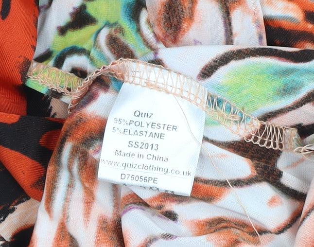 Quiz Women’s Multicoloured Animal Print Maxi Dress Size 18