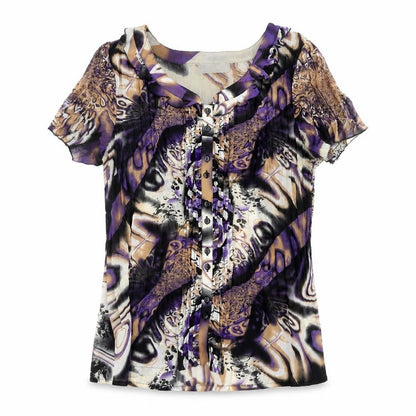 Womens UK Size 16 Just Elegance Multicoloured Tunic Blouse