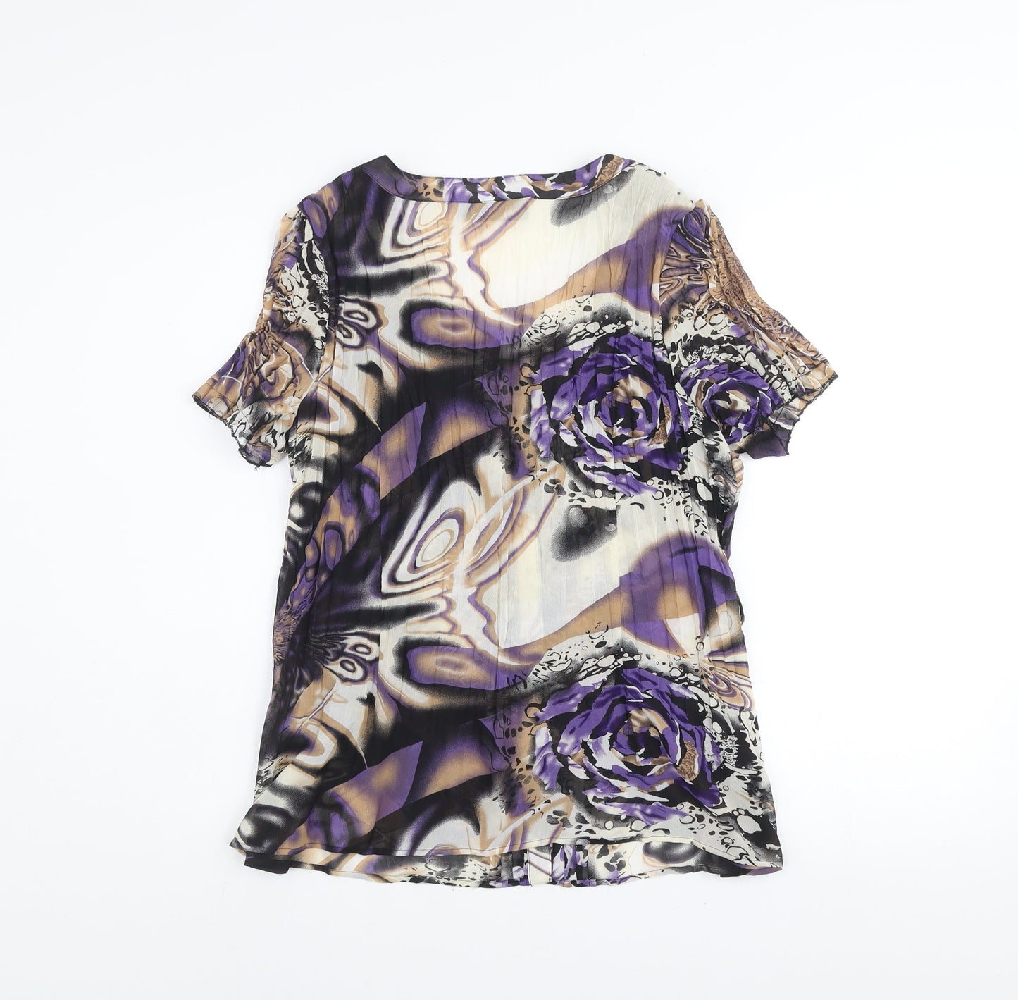 Womens UK Size 16 Just Elegance Multicoloured Tunic Blouse