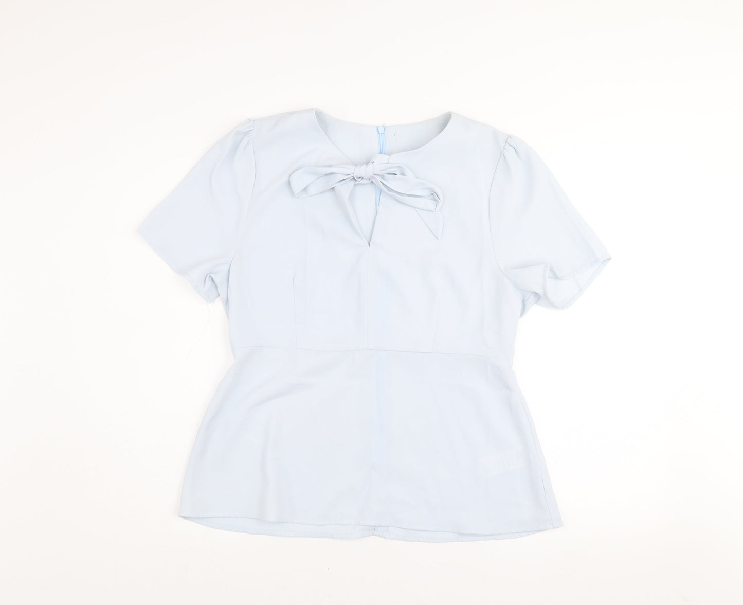 Womens UK Size 14 AngelEye London Blue Tunic Blouse