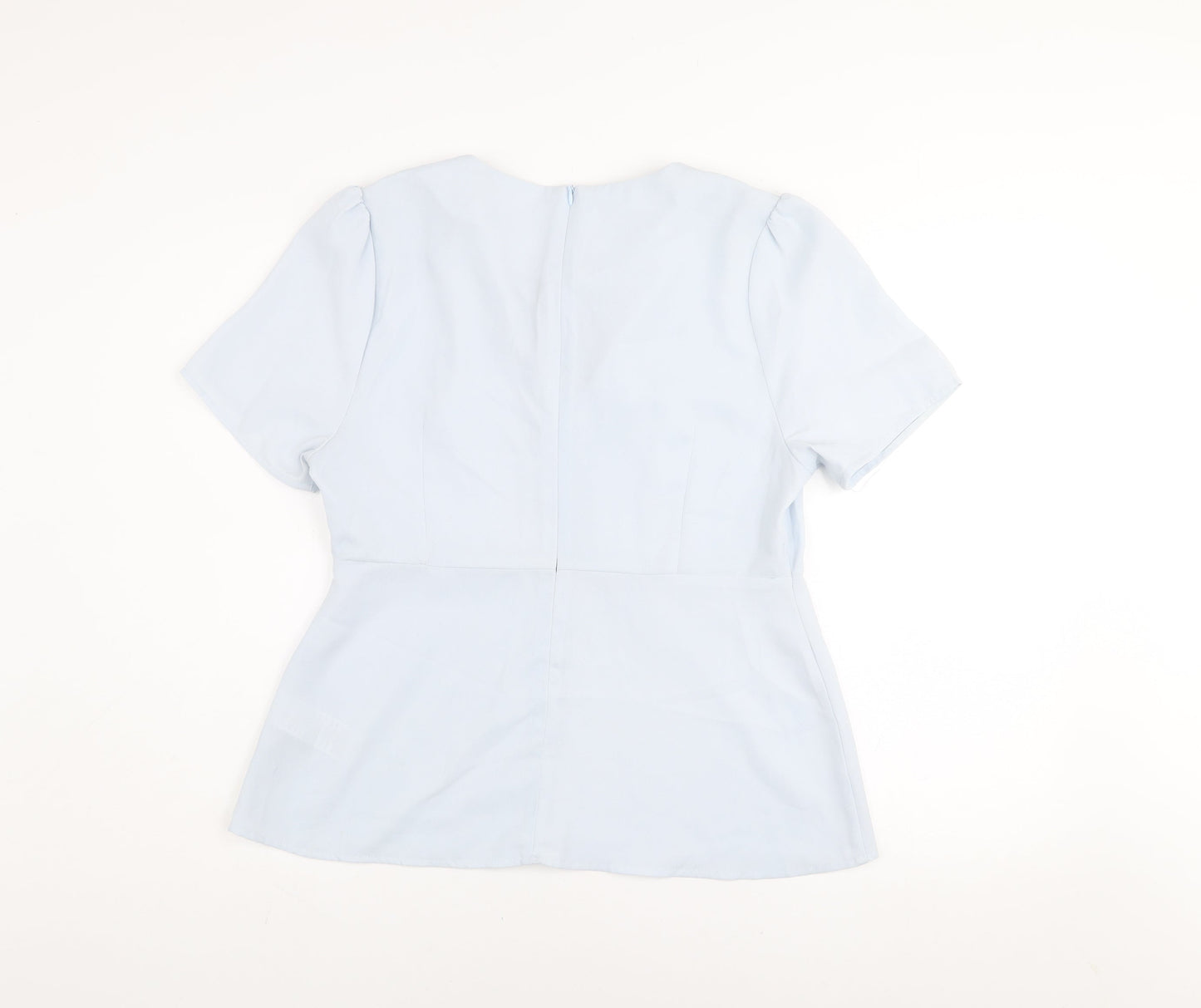 Womens UK Size 14 AngelEye London Blue Tunic Blouse