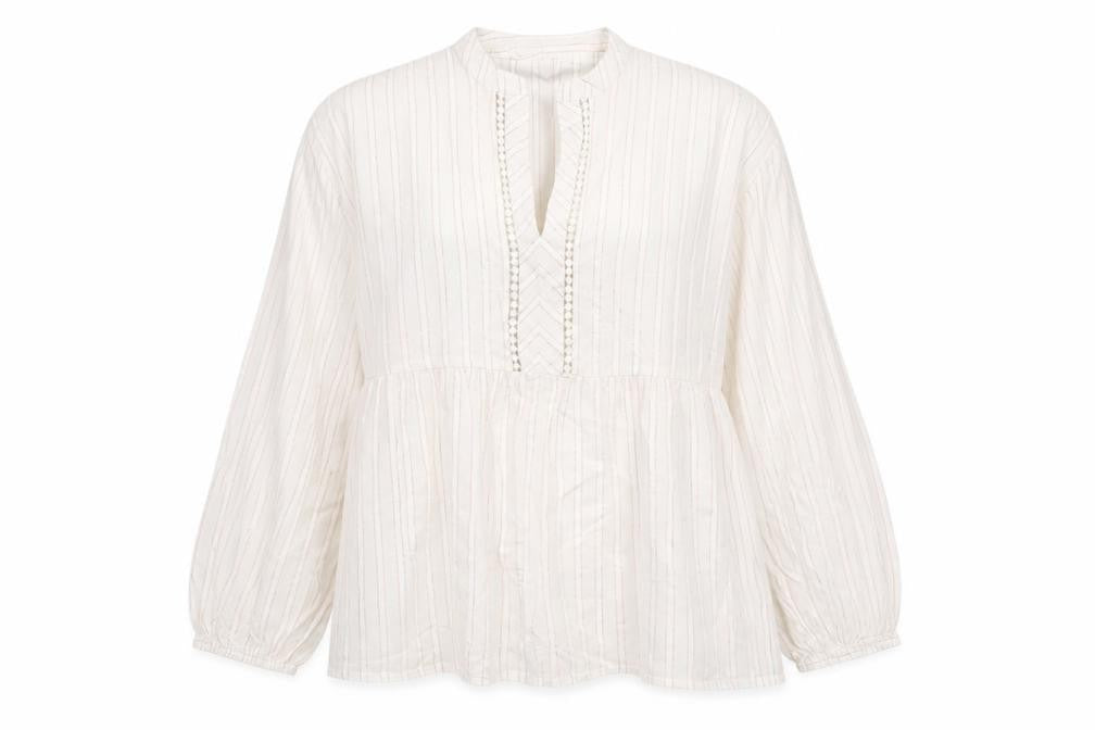 Womens UK Size M Dunnes Ivory Tunic Blouse