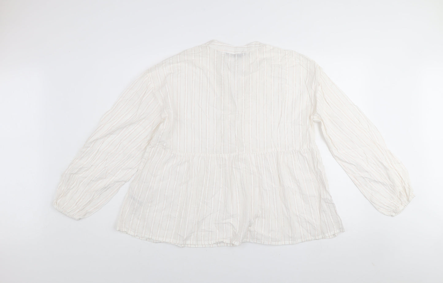 Womens UK Size M Dunnes Ivory Tunic Blouse