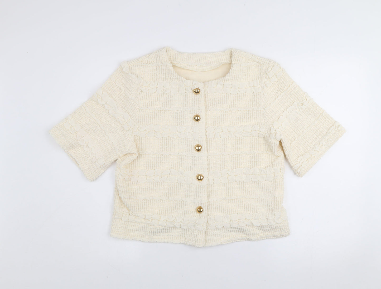 Womens UK Size M Emily & Me Ivory Basic Jacket