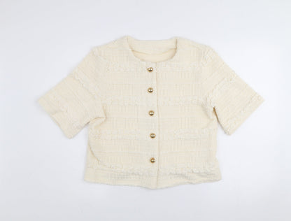 Womens UK Size M Emily & Me Ivory Basic Jacket