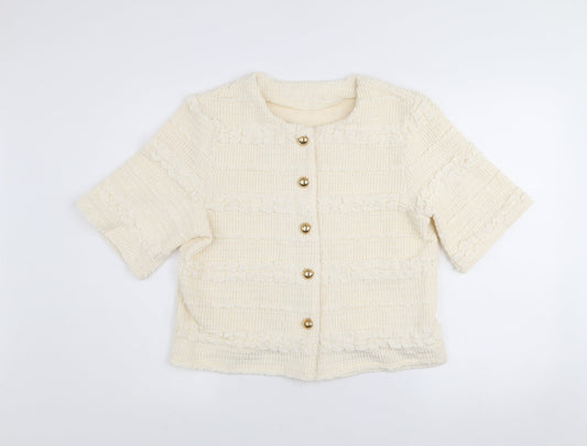 Womens UK Size M Emily & Me Ivory Basic Jacket
