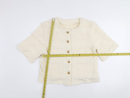 Womens UK Size M Emily & Me Ivory Basic Jacket