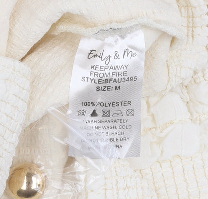 Womens UK Size M Emily & Me Ivory Basic Jacket