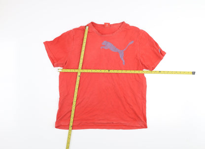 Puma Men's Red XL Crew Neck Short Sleeve Sports T-Shirt