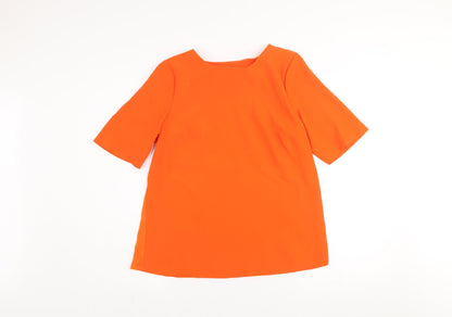 Womens UK Size S Dunnes Stores Orange Basic Blouse