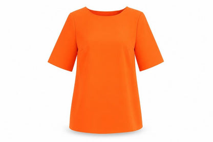 Womens UK Size S Dunnes Stores Orange Basic Blouse