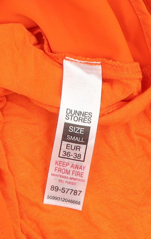 Womens UK Size S Dunnes Stores Orange Basic Blouse