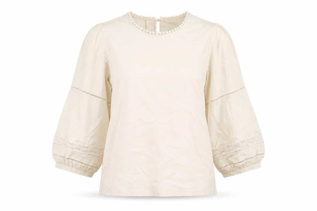 Womens UK Size M Gallery Ivory Tunic Blouse