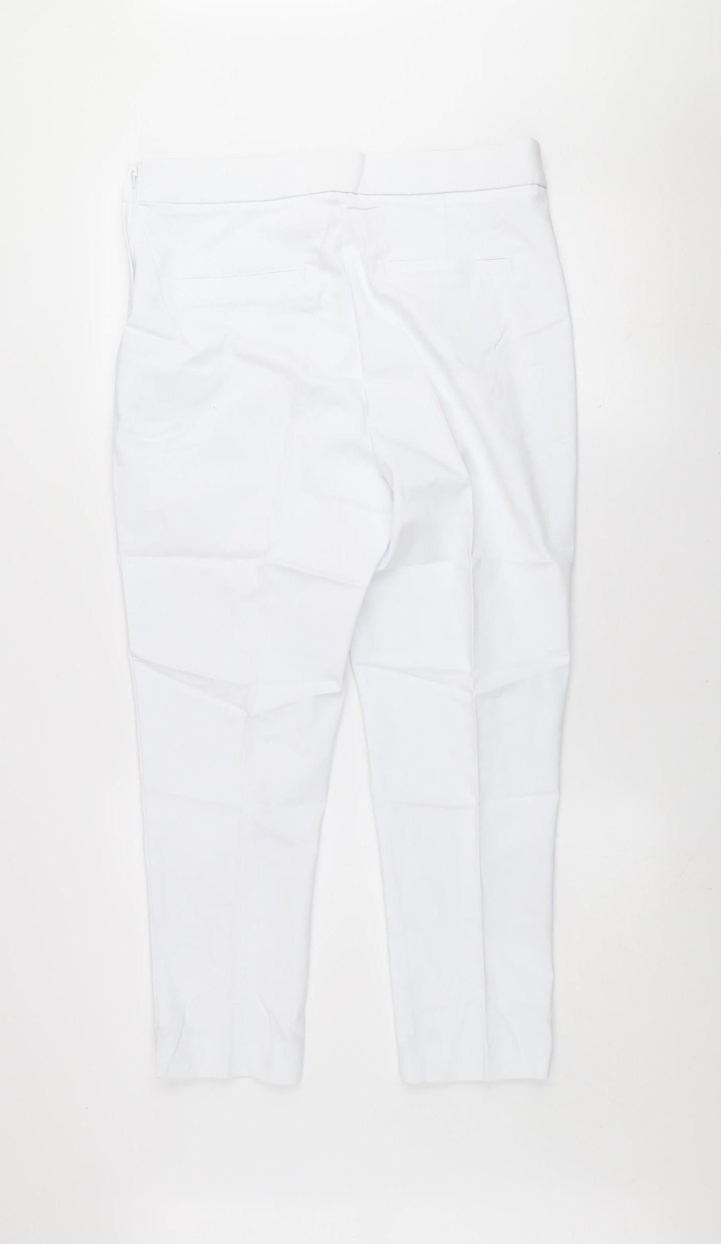 Womens UK Size 14 Savida Slim Fit Casual Business Travel White Trousers